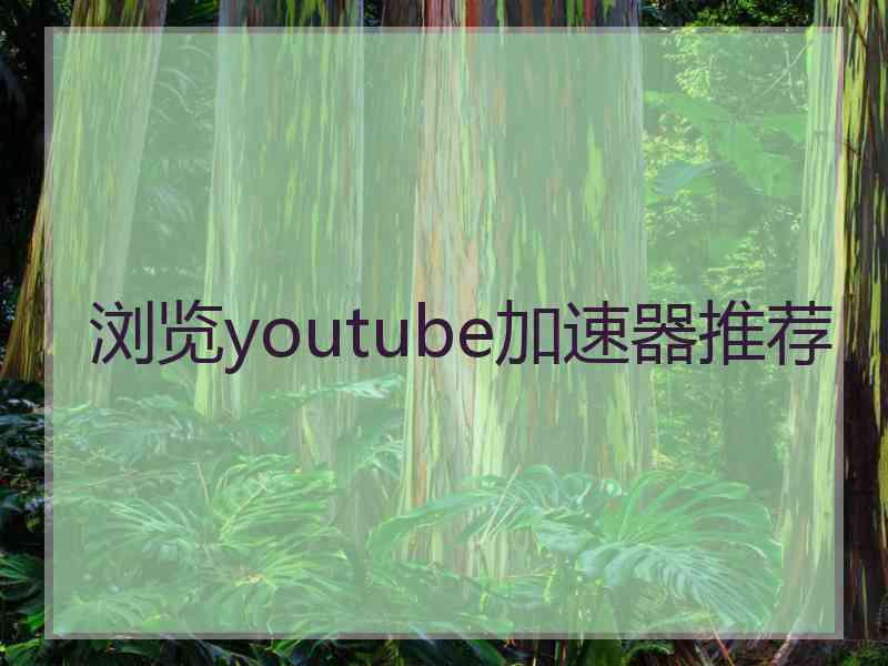 浏览youtube加速器推荐 浏览youtube加速器推荐